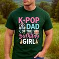 K-Pop Dad Of The Birthday Girl Men's Casual T-Shirt Forest