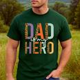 Kids Fathers Day Shirt For Son Daughter My Dad Is My Hero Men's Casual T-Shirt Forest