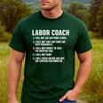 Labor Coach New Mom New Dad Hospital New Baby Shower Men's Casual T-Shirt Forest