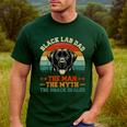 Labrador Retriever Dad Black Lab Dad Men's Casual T-Shirt Forest
