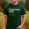 Lacrosse Quote Definition Men Dad Men's Casual T-Shirt Forest