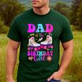 Let's Roll Dad Of The Birthday Girl Roller Skate Birthday Men's Casual T-Shirt Forest