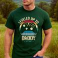 I Leveled Up To Daddy Est 2026 Dad Level Unlocked New Dad Men's Casual T-Shirt Forest
