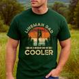 Lineman Dad Like A Regular Dad But Cooler Lineman Men's Casual T-Shirt Forest Lineman Dad Like A Regular Dad But Cooler Lineman Men's Casual T-Shirt Forest