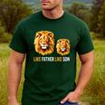 Lion Dad Like Father Like Son Lions Lovers Fathers Day Men's Casual T-Shirt Forest