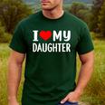 I Love My Daughter Fathers Day For Dad Men's Casual T-Shirt Forest I Love My Daughter Fathers Day For Dad Men's Casual T-Shirt Forest