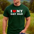 I Love My Gay Dad I Heart My Gay Dad Men's Casual T-Shirt Forest