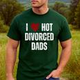 I Love Hot Divorced Dads Red Hearts Men's Casual T-Shirt Forest