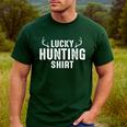 Lucky Hunting Shirt Deer Hunter Dad For Hunters Men's Casual T-Shirt Forest Lucky Hunting Shirt Deer Hunter Dad For Hunters Men's Casual T-Shirt Forest