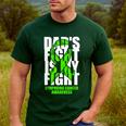 Lymphoma Cancer Awareness Lime Green Ribbon Dad's Fight Men's Casual T-Shirt Forest Lymphoma Cancer Awareness Lime Green Ribbon Dad's Fight Men's Casual T-Shirt Forest