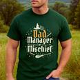 Magical Dad Manager Of Mischief Birthday Boys Girls Men's Casual T-Shirt Forest
