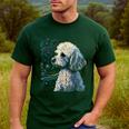 Maltipoo Starry Night Van Gogh Maltipoo Mom Dad Owner Men's Casual T-Shirt Forest