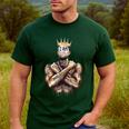 I Am Man King Powerful Dad Afro Melanin Black History Men's Casual T-Shirt Forest I Am Man King Powerful Dad Afro Melanin Black History Men's Casual T-Shirt Forest