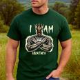 I Am Man King Powerful Dad Afro Melanin Men's Casual T-Shirt Forest
