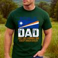 Marshallese Dad Marshall Islands Flag For Father's Day Men's Casual T-Shirt Forest