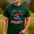Marvel Dad Is Amazing Like Spider-Man Father's Day Men's Casual T-Shirt Forest