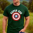 Marvel Father's Day Super Dad Captain America Shield Men's Casual T-Shirt Forest Marvel Father's Day Super Dad Captain America Shield Men's Casual T-Shirt Forest