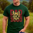 Marvel Iron Man Dad I Love You 3000 Text Fill Father's Day Small Men's Casual T-Shirt Forest