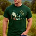 Matching Gamer Tee For Dad Mom & Kids Player 123 Men's Casual T-Shirt Forest