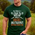 For Men Father's Day Halloween Diesel Mechanic Dad Men's Casual T-Shirt Forest