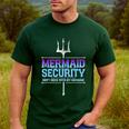 Mermaid Security Merman Merdad Mermaid Squad Fathers Day Dad Men's Casual T-Shirt Forest