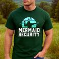 Mermaid Security Shirt Boys Swimmer Dad Merdad Trident Men's Casual T-Shirt Forest Mermaid Security Shirt Boys Swimmer Dad Merdad Trident Men's Casual T-Shirt Forest