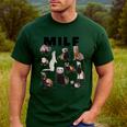MILF Man I Love Ferrets Ferret Mom Dad Ferret Owner Men's Casual T-Shirt Forest
