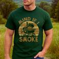 Mind If I Smoke BBQ Barbeque Grilling Chef Dad Men's Casual T-Shirt Forest