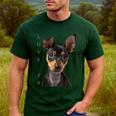 Miniature Pinscher Shirt Dog Mom Dad Tshirt Love Puppy Pet Men's Casual T-Shirt Forest