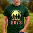 Mom Of 3 Boys Dad I Have Three Boys Dad Of 3 Boys Mom Of 3 Men's Casual T-Shirt Forest