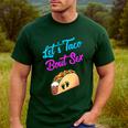 Mom Dad Let's Taco Bout Sex Gender Reveal Party Men's Casual T-Shirt Forest
