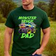 Monster Truck Dad Family Matching Birthday Party Fathers Day Men's Casual T-Shirt Forest