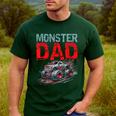 Monster Truck Dad Father's Day Men Men's Casual T-Shirt Forest