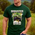 Monster Truck Dad Monster Truck Are My Jam Adults Kids Men's Casual T-Shirt Forest
