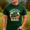 Monster Truck Dad Shirt Retro Vintage Monster Truck Shirt Men's Casual T-Shirt Forest