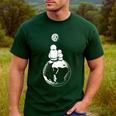Moon And Astronaut Dad And Baby Space For Father's Day Men's Casual T-Shirt Forest