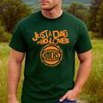NBA New York Knicks Father's Day Just A Dad Who Loves Men's Casual T-Shirt Forest