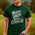 Nerdy Dads Build Character RPG Dice Father Humor Men's Casual T-Shirt Forest Nerdy Dads Build Character RPG Dice Father Humor Men's Casual T-Shirt Forest