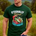 O'Fishally Retired Fishing Retirement Fisherman Dad Men's Casual T-Shirt Forest O'Fishally Retired Fishing Retirement Fisherman Dad Men's Casual T-Shirt Forest