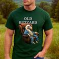 Old Buzzard Bird Old Man Grandpa Recliner Dads Joke Men's Casual T-Shirt Forest