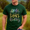 OMG It's My Son's Birthday Happy Bday Tie Dye Mom Dad Men's Casual T-Shirt Forest OMG It's My Son's Birthday Happy Bday Tie Dye Mom Dad Men's Casual T-Shirt Forest
