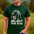 Papa Bear Autism Awareness Autism Matching Family Dad Men's Casual T-Shirt Forest Papa Bear Autism Awareness Autism Matching Family Dad Men's Casual T-Shirt Forest