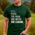 Papa Dad Legend Men Grandpa Christmas Father's Day Birthday Men's Casual T-Shirt Forest