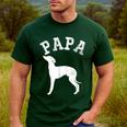 Papa ITALIAN GREYHOUND For Dad Men's Casual T-Shirt Forest