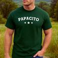 Papacito Retro Top Papi Chulo Cute Vintage Dad Dia Del Padre Men's Casual T-Shirt Forest