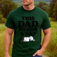Peanuts This Dad Needs A Nap Men's Casual T-Shirt Forest