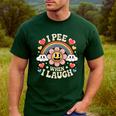 I Pee When I Laugh Adult Humor Women Men Dad Jokes Men's Casual T-Shirt Forest