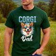 Pembroke Welsh Corgi Corgi Dad Men's Casual T-Shirt Forest