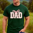Pink Bow Dad Dad Life Best Dad Ever Father's Day Tees Men's Casual T-Shirt Forest