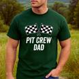 Pit Crew Dad Checkered Flag Hosting Race Car Birthday Partie Men's Casual T-Shirt Forest Pit Crew Dad Checkered Flag Hosting Race Car Birthday Partie Men's Casual T-Shirt Forest